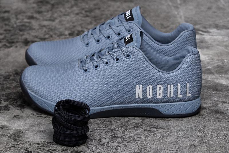 Men's Nobull Steel Blue Trainers Blue | SG A2223H